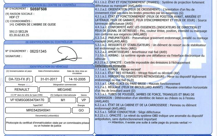 RENAULT MEGANE CC 1.9 DCI 115CH EXCEPTION GRIS DA-723-FX