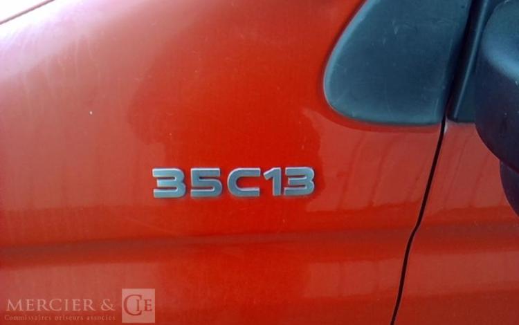 IVECO 35C13 BENNE SIMPLE CABINE COFFRE ROUGE DH-452-PK
