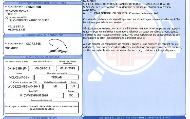 VOLKSWAGEN TIGUAN 2,0 TDI 150 BLUEMOTION LOUNGE BLANC DX-449-BH