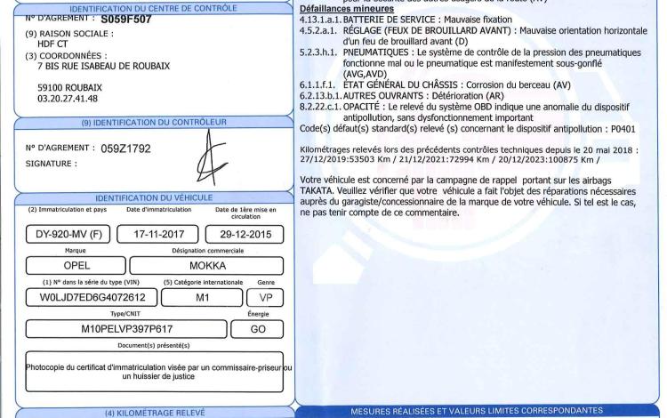 OPEL MOKKA 1.6 CDTI 110CH ECOFLEX COSMO 4X2 GRIS DY-920-MV