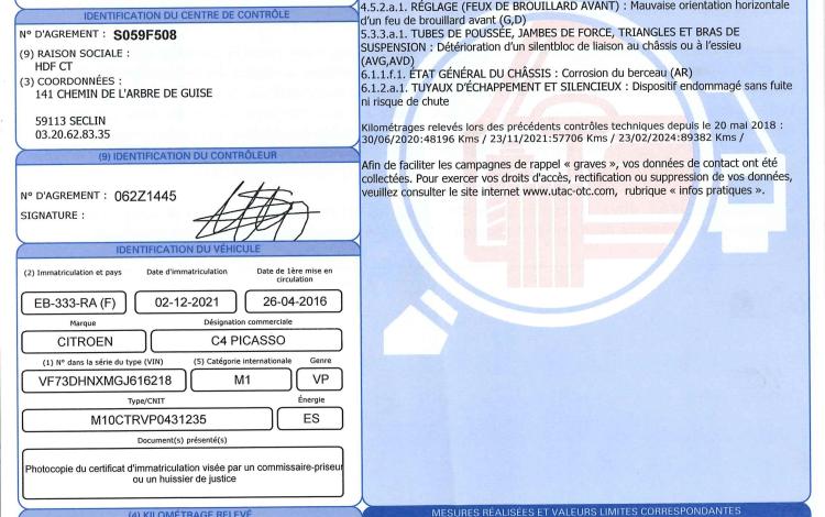 CITROEN C4 PICASSO 1.2 PURETECH 110CH CONFORT GRIS EB-333-RA