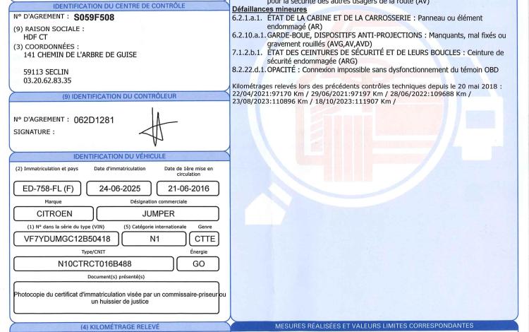 CITROEN JUMPER PLATEAU 2,2 HDI 150ch DOUBLE CABINE BLANC ED-758-FL