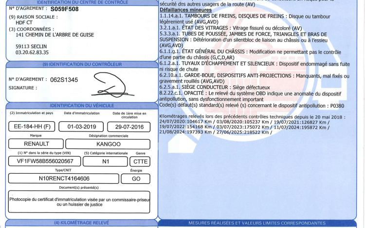 RENAULT KANGOO FOURGON 1.5 DCI 90 ENERGY GRAND CONFORT BLANC EE-184-HH