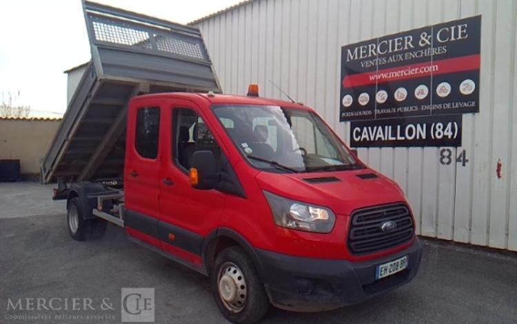 FORD TRANSIT BENNE DOUBLE CABINE ROUGE EH-208-BR
