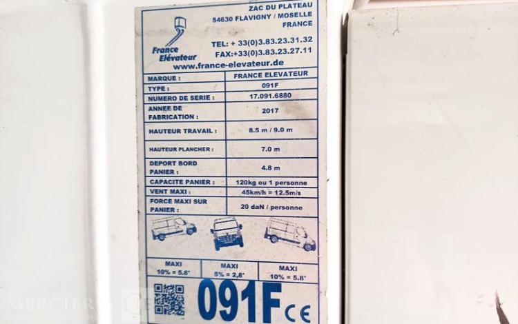 RENAULT TRAFIC 1,6 DCI 16V 120 CV AVEC NACELLE 091F – 9 M – 630 HEURES BLANC EN-947-BW