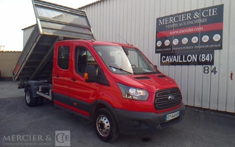 FORD TRANSIT BENNE DOUBLE CABINE ROUGE EP-648-QX