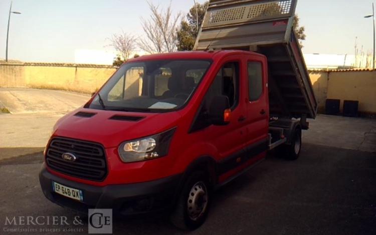 FORD TRANSIT BENNE DOUBLE CABINE ROUGE EP-648-QX