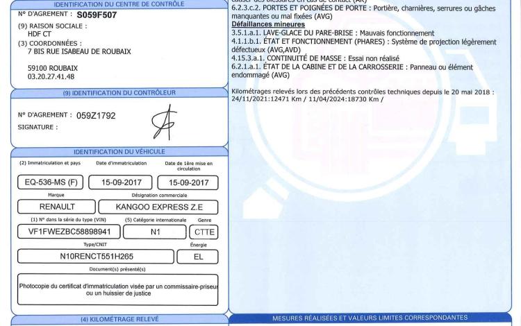 RENAULT KANGOO FOURGON ELECTRIC 60 33KWH ACHAT-INTEGRAL 33 EXTRA RLINK BVA BLANC EQ-536-MS