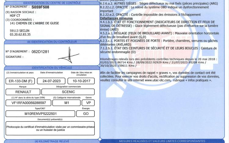 RENAULT SCENIC GRIS ER-133-DM