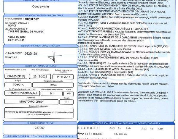 TOYOTA RAV 4 2.5 197H 155CH HYBRID FULL-HYBRID SILVER EDITION 4X2 CVT BVA GRIS ER-805-ZP