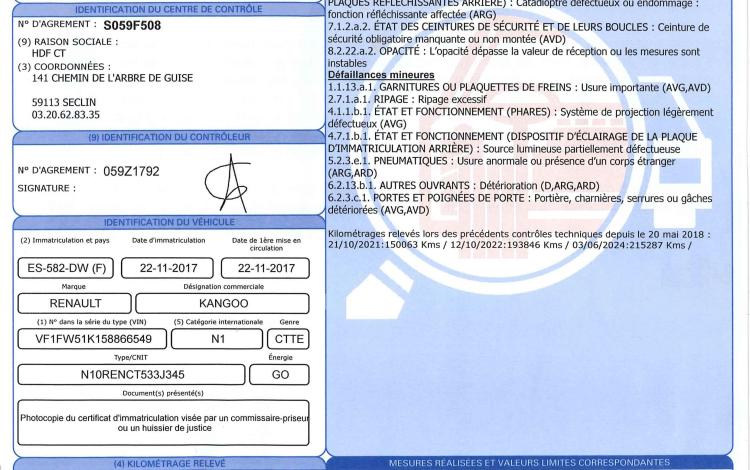 RENAULT KANGOO FOURGON 1.5 DCI 90 EXTRA RLINK BLANC ES-582-DW