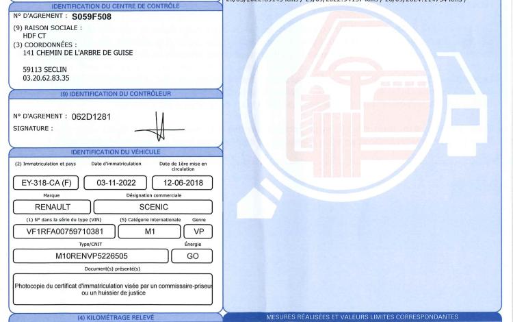 RENAULT GD SCENIC 1.6 DCI 160CH ENERGY INITIALE PARIS EDC BVA BLEU EY-318-CA