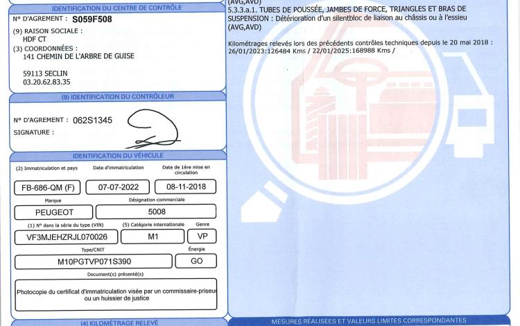 PEUGEOT 5008 GENERATION-II 2.0 BLUEHDI 180 GT LINE EAT GRIS FB-686-QM