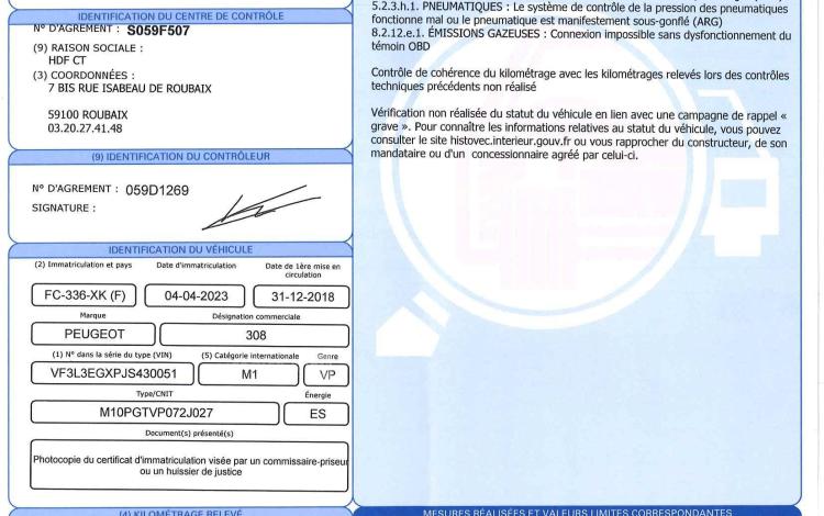 PEUGEOT 308 1.6 PURETECH 260 GTI BY-PEUGEOT-SPORT BLANC FC-336-XK