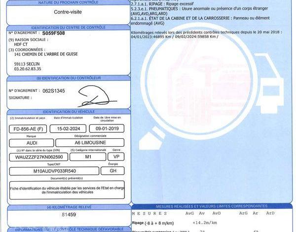 AUDI A6 3.0 50 TDI 285ch MHEV AVUS QUATTRO TIPTRONIC GRIS FD-856-AE