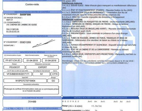 PEUGEOT EXPERT FOURGON 1.6 BLUEHDI 115 L2 PREMIUM PACK BLANC FF-077-CW