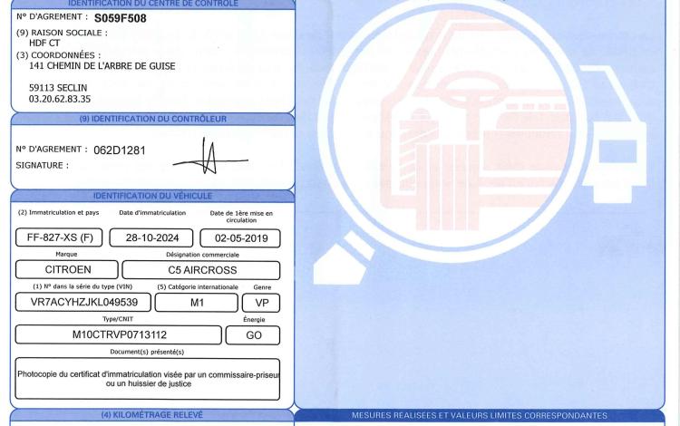 CITROEN C5 AIRCROSS 1,5 BLUEHDI 130 BLANC FF-827-XS