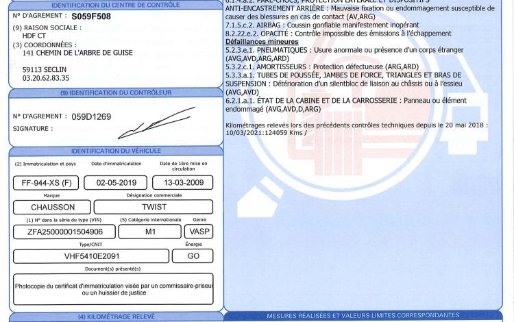 CHAUSSON DUCATO CHAUSSON 2,3 JTD 120CH TWIST 03 PRESTIGE GRIS FF-944-XS