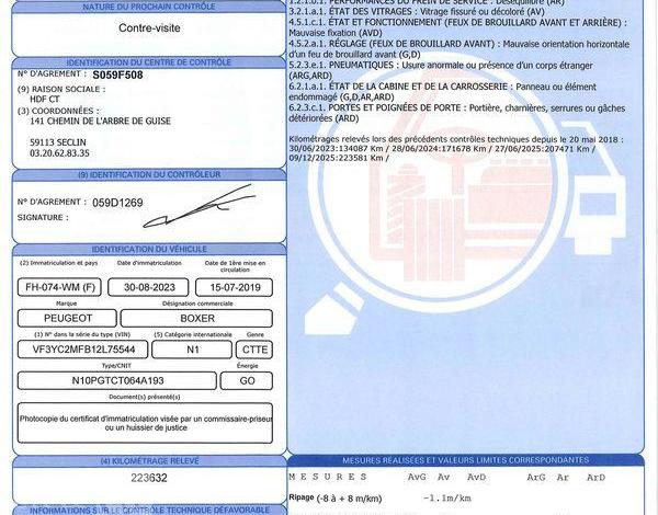 PEUGEOT BOXER FOURGON 335 2.0 BLUEHDI 130cv L2H2 PREMIUM PACK BLANC FH-074-WM