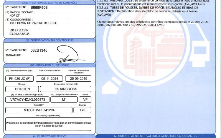 CITROEN C5 AIRCROSS 1,5 BLUE HDI 130 FEEL START/STOP BLEU FK-920-JC