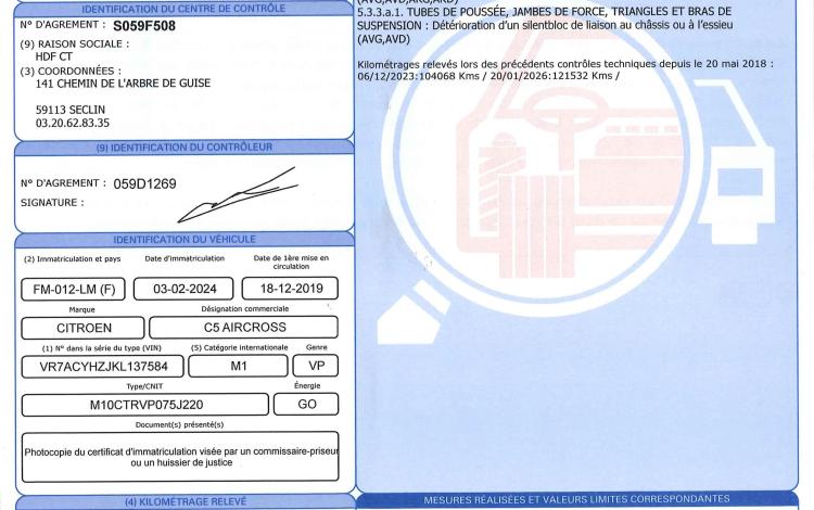 CITROEN C5 AIRCROSS 1,5 BLUEHDI 130 BUSINESS GRIS FM-012-LM