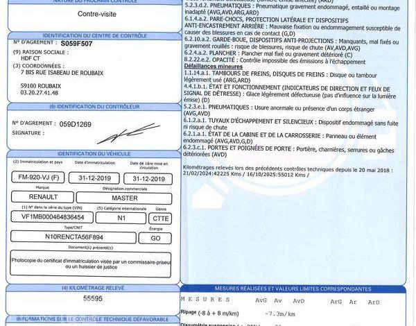 RENAULT MASTER CHASSIS CAB F3500 L3 DCI 135 CFT BLANC FM-920-VJ