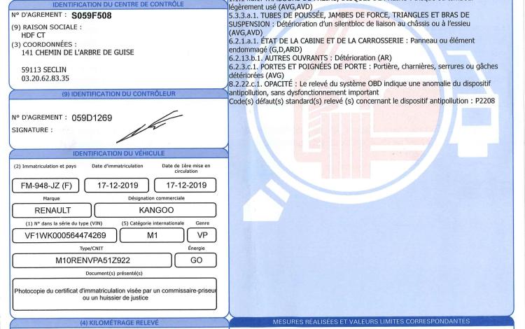 RENAULT KANGOO COMBI 1.5 BLUEDCI 80 TREND BLANC FM-948-JZ