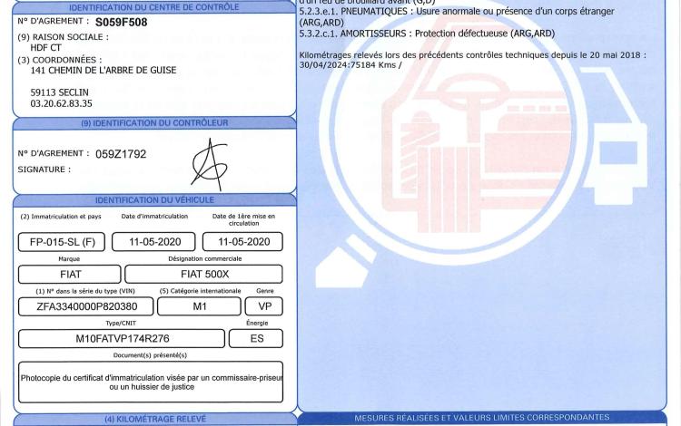 FIAT 500X CROSS 1,0 FIREFLY T3 120 4X2 NOIR FP-015-SL