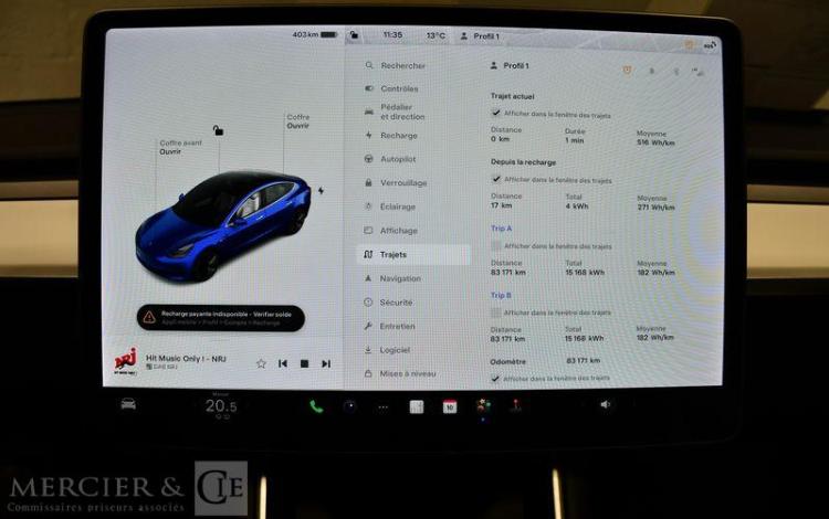 TESLA MODEL 3 STANDARD LONG RANGE BLEU FS-192-MM