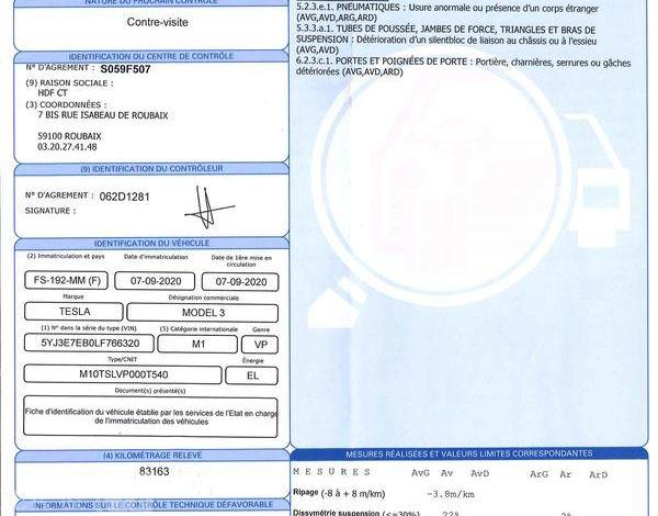 TESLA MODEL 3 STANDARD LONG RANGE BLEU FS-192-MM