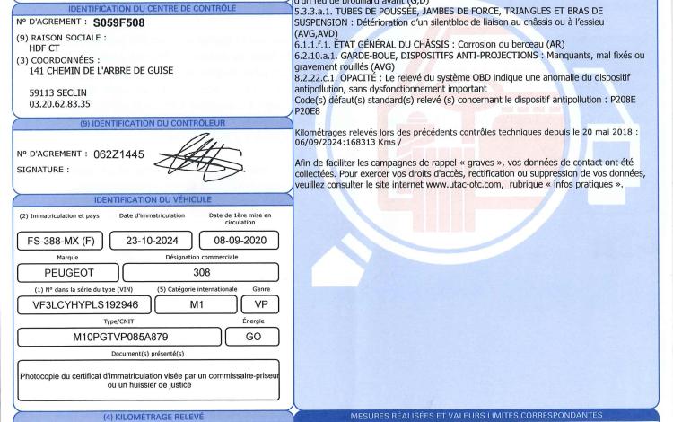 PEUGEOT 308 SW 1.5 BLUEHDI 100 ACTIVE BUSINESS BLANC FS-388-MX