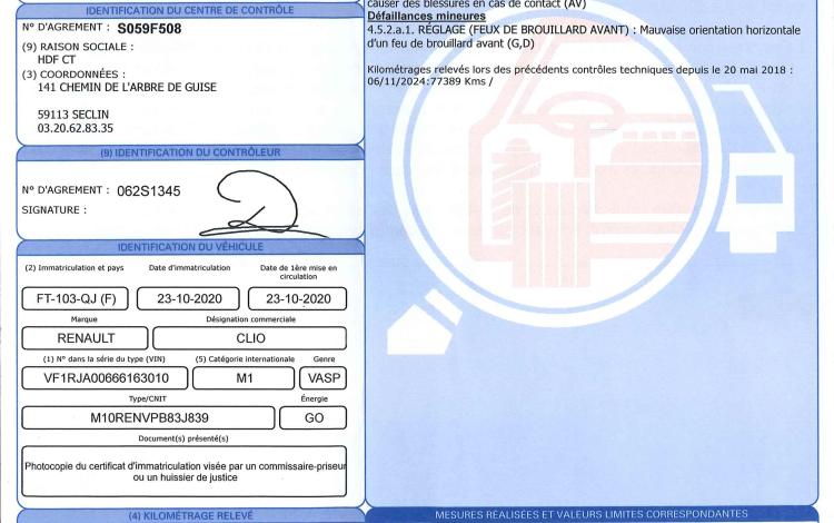 RENAULT CLIO V SOCIETE 1.5 BLUEDCI 85ch AIR NAVI BLANC FT-103-QJ