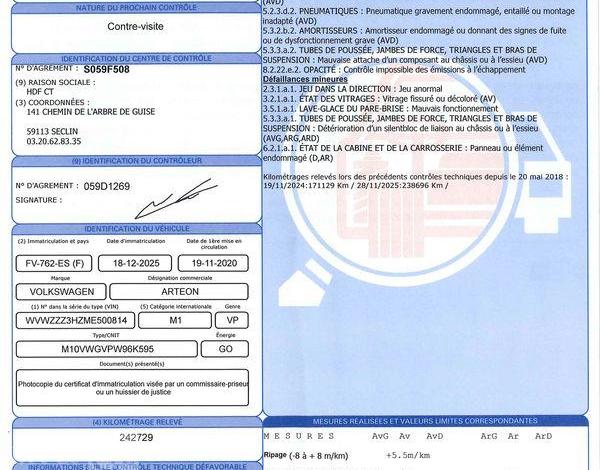 VOLKSWAGEN ARTEON SHOOTING BRAKE 2.0 TDI 150ch EVO R-LINE DSG BLANC FV-762-ES