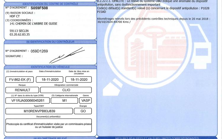 RENAULT CLIO SOCIETE 1.5 BLUEDCI 85ch AIR BLANC FV-862-EK