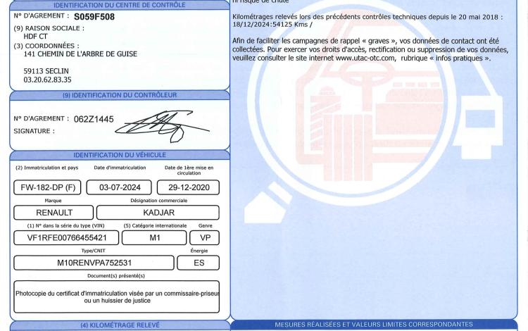 RENAULT KADJAR 1.3 TCE 140ch BUSINESS GRIS FW-182-DP