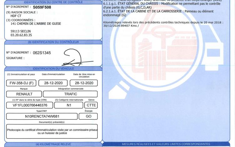 RENAULT TRAFIC 2.0 DCI 120ch 1T2 L1H1 CONFORT BLANC FW-358-DJ