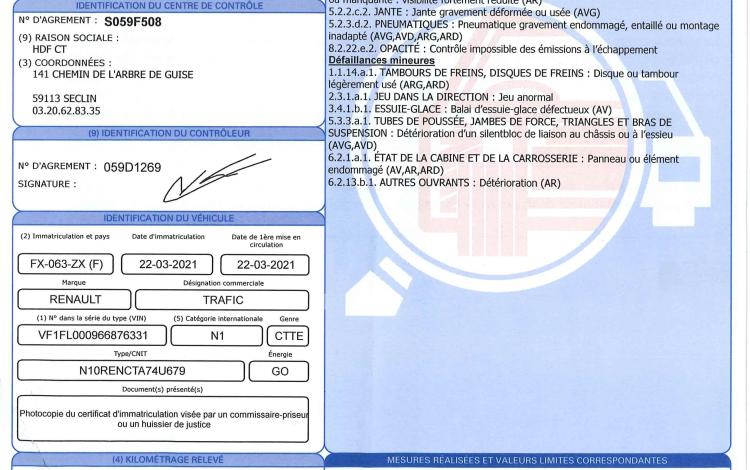 RENAULT TRAFIC 2.0 DCI 120ch 1T0 L1H1 CONFORT BLANC FX-063-ZX