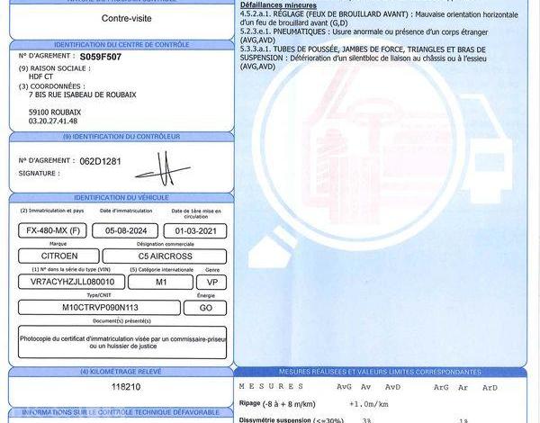 CITROEN C5 AIRCROSS FEEL BLEU FX-480-MX