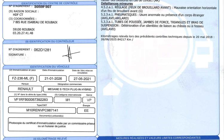 RENAULT MEGANE ESTATE 1.6 E-TECH 160H 90ch PHEV BUSINESS BVA NOIR FZ-236-ML