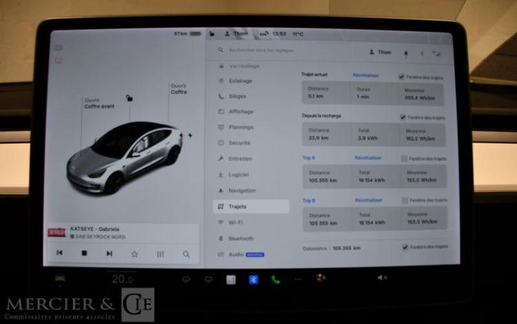 TESLA MODEL 3 325ch 50KWH STANDARD-PLUS BLANC GA-977-JQ
