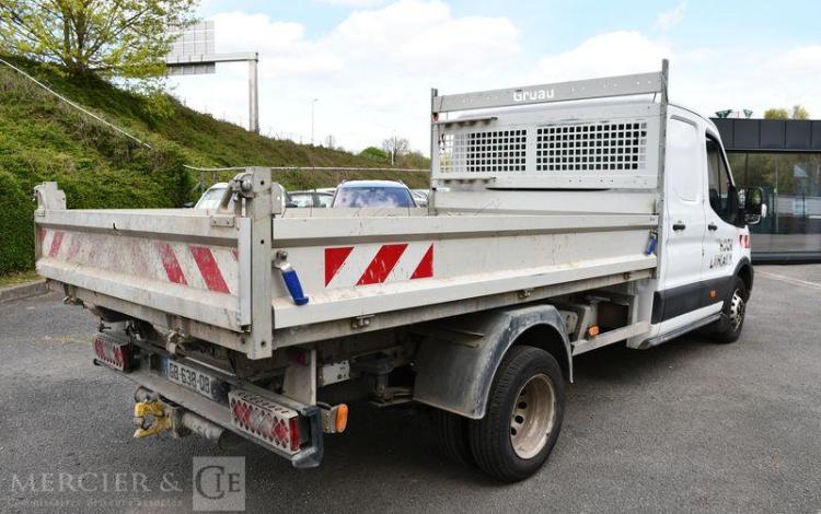 FORD TRANSIT P350 2.0 ECO BLUE BENNE ATTELAGE BLANC GB-638-QB