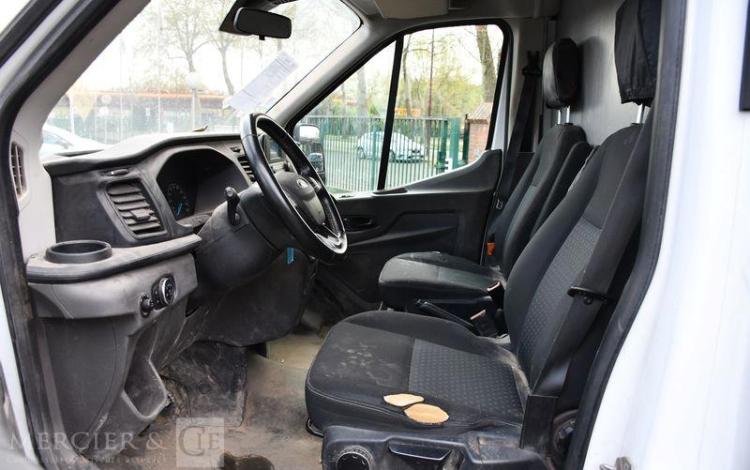 FORD TRANSIT P350 2.0 ECO BLUE BENNE ATTELAGE BLANC GB-638-QB