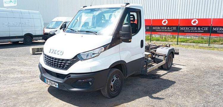 IVECO DAILY 6 CCB 35C16 3,0D 16V 160 CV  EQUIPE BRAS AMPLIROL + 3 BENNES BLANC GB-958-PW