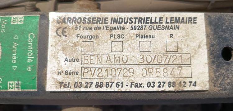 IVECO DAILY 6 CCB 35C16 3,0D 16V 160 CV  EQUIPE BRAS AMPLIROL + 3 BENNES BLANC GB-958-PW