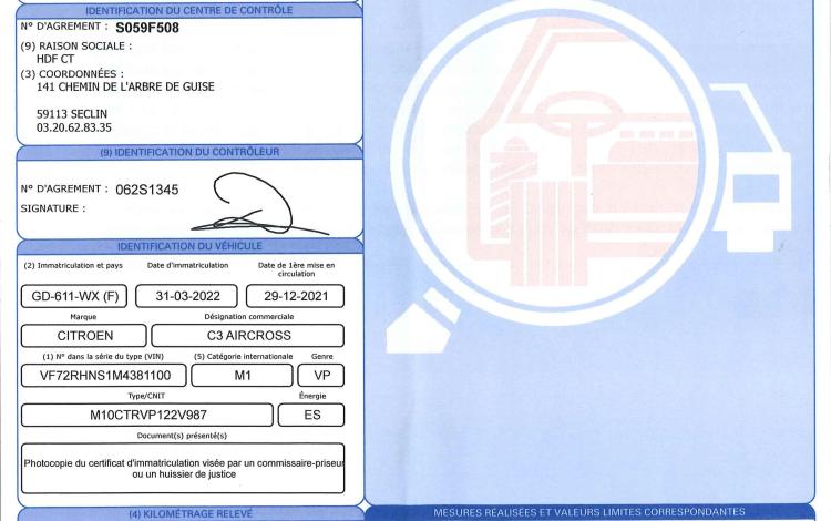 CITROEN C3 AIRCROSS 1.2 PURETECH 130ch C-SERIES EAT BLANC GD-611-WX