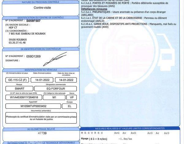 SMART FORFOUR ELECTRIC 80ch 17.6KWH PRIME NOIR GE-115-CZ