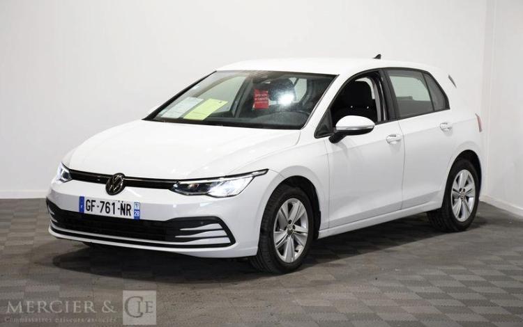 VOLKSWAGEN GOLF VIII SOCIETE 2.0 TDI 115ch LIFE BUSINESS 1ST REVERSIBLE BLANC GF-761-NR