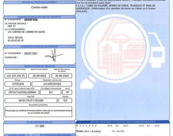 CITROEN C5 AIRCROSS 1.5 BLUEHDI 130 C-SERIES EAT GRIS GG-337-ZW