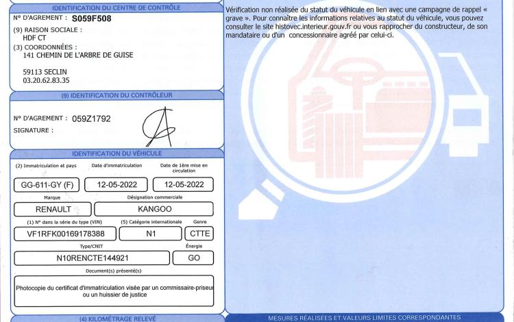 RENAULT KANGOO 1.5 BLUEDCI 95ch L1 EXTRA SESAME-OUVRE-TOI BLANC GG-611-GY