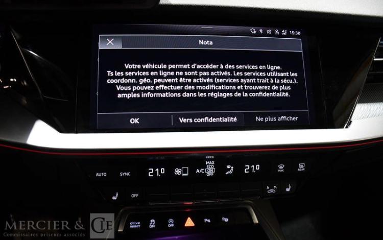 AUDI A3 SPORTBACK 1.5 35 TFSI 150ch MHEV S-LINE S-TRONIC NOIR GH-023-DZ